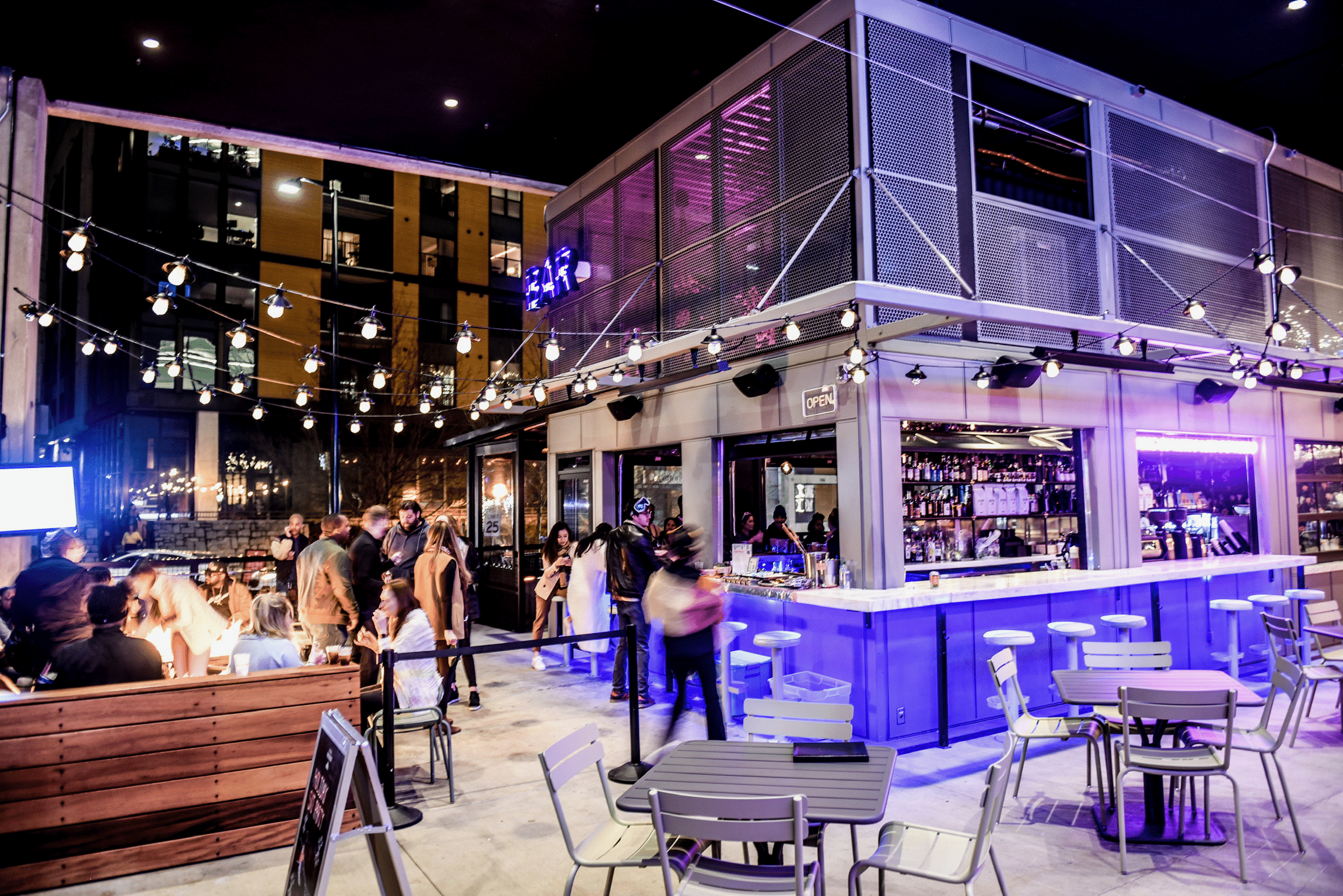Atlanta Outdoor Holiday Bar