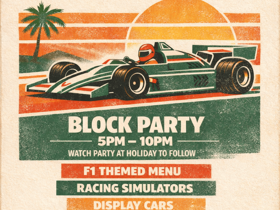 Formula 1 Season Kickoff – Block Party 🏁